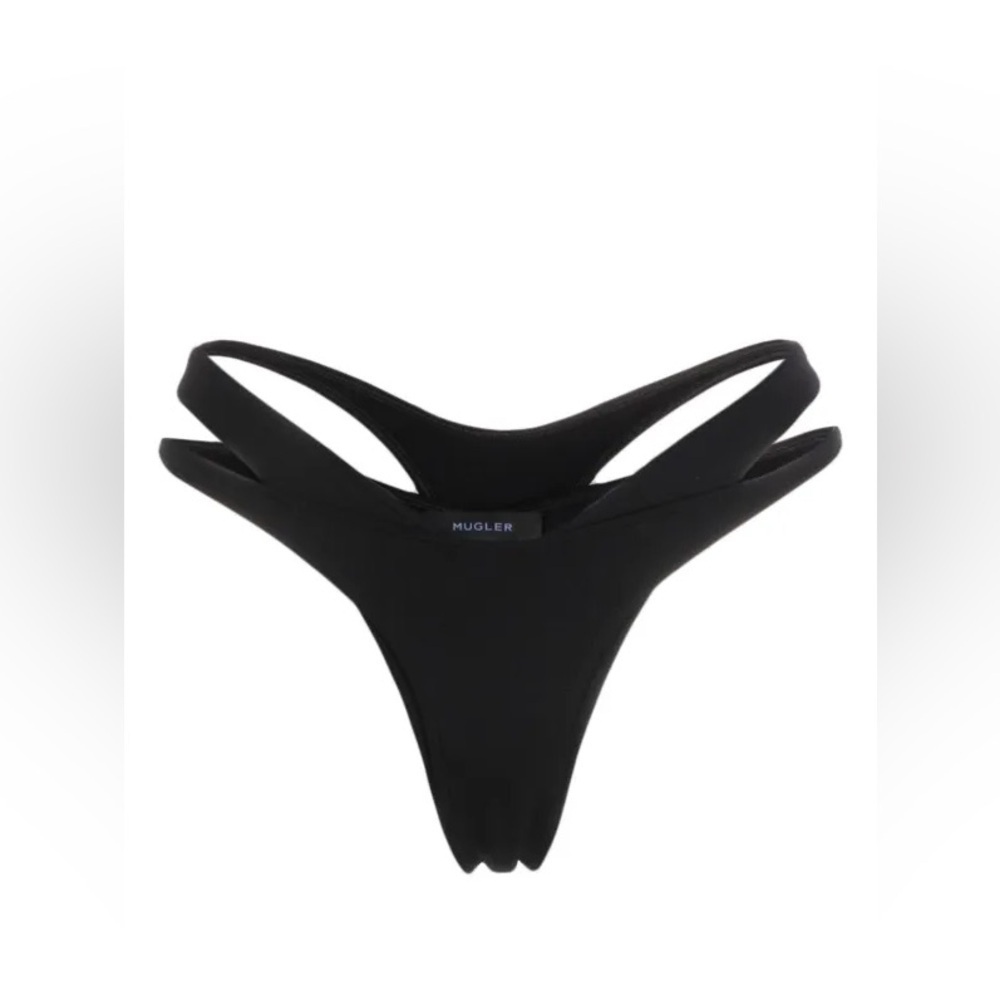 Mugler
Cut-Out double-layer bikini bottom